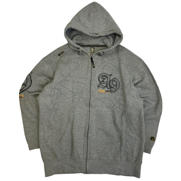 Akademiks Zip Up Hoodie Grey (1)