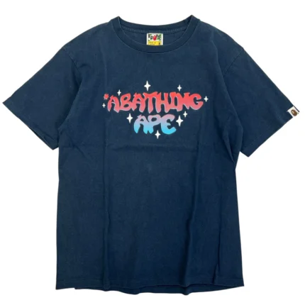 Bape T Shirt Navy (2)