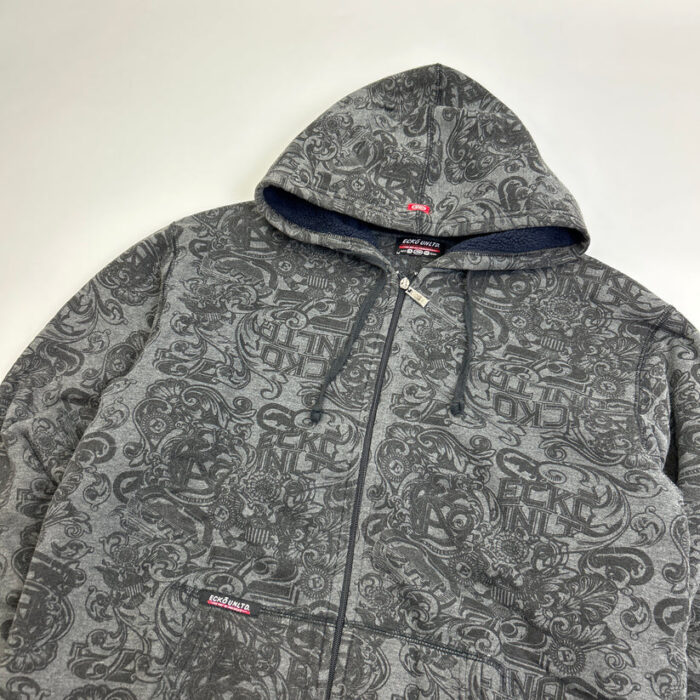 Ecko Zip Up Hoodie Grey (2)